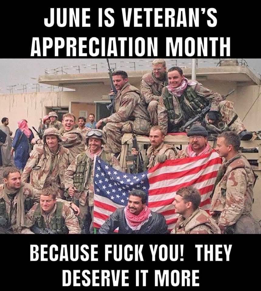 CL4WS_OUT's tweet photo. They do deserve it more! #JuneIsVeteransAppreciationMonth https://t.co/lfbmOqj6xc