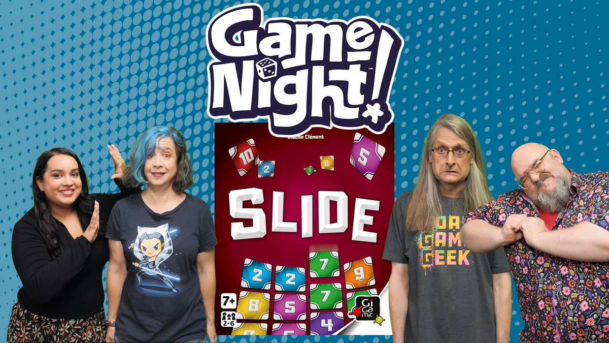 heccubustwit's tweet image. Tonight on GameNight! @ChilibeanNP, @beneeta_k, Christoph &amp;amp; @heccubustwit teach &amp;amp; play &quot;Slide&quot; designed by Claude Clément and published by @Gigamic. Thanks so much to @Gamegenic_ for the accessories and sponsoring this episode! —Lincoln  youtube.com/watch?v=DnPh66…
