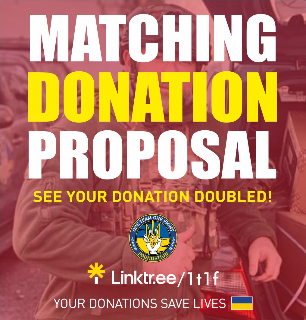 🚨 MATCHING DONATION ALERT 🚨

A generous donor will match up to $10,000 THIS WEEK!
Help fund a CNC machine to build drone parts for Marines from the 34th Brigade and another frontline unit.

💥 Your donation = 2x the impact
📦 Support the mission:
🔗 donorbox.org/general-donati…