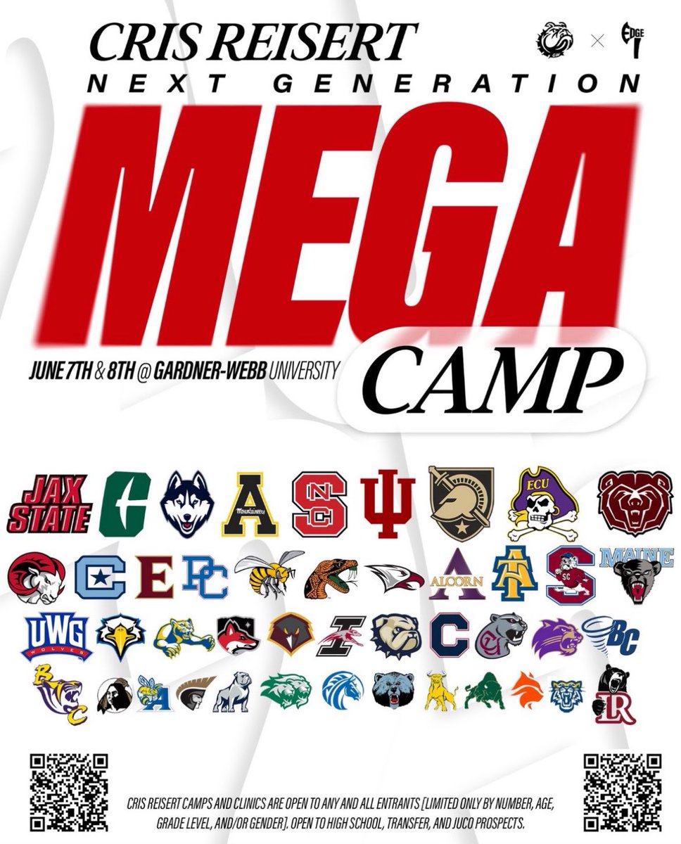 mikey_mcgill's tweet image. I will be at gardener Webb mega camp this Saturday!
@GWUFootball @CoachVeraldi @Coach_Gardiner @TheCoachAlcorn @CoachVereen @NorthMeckFB @CoachBlakeOL