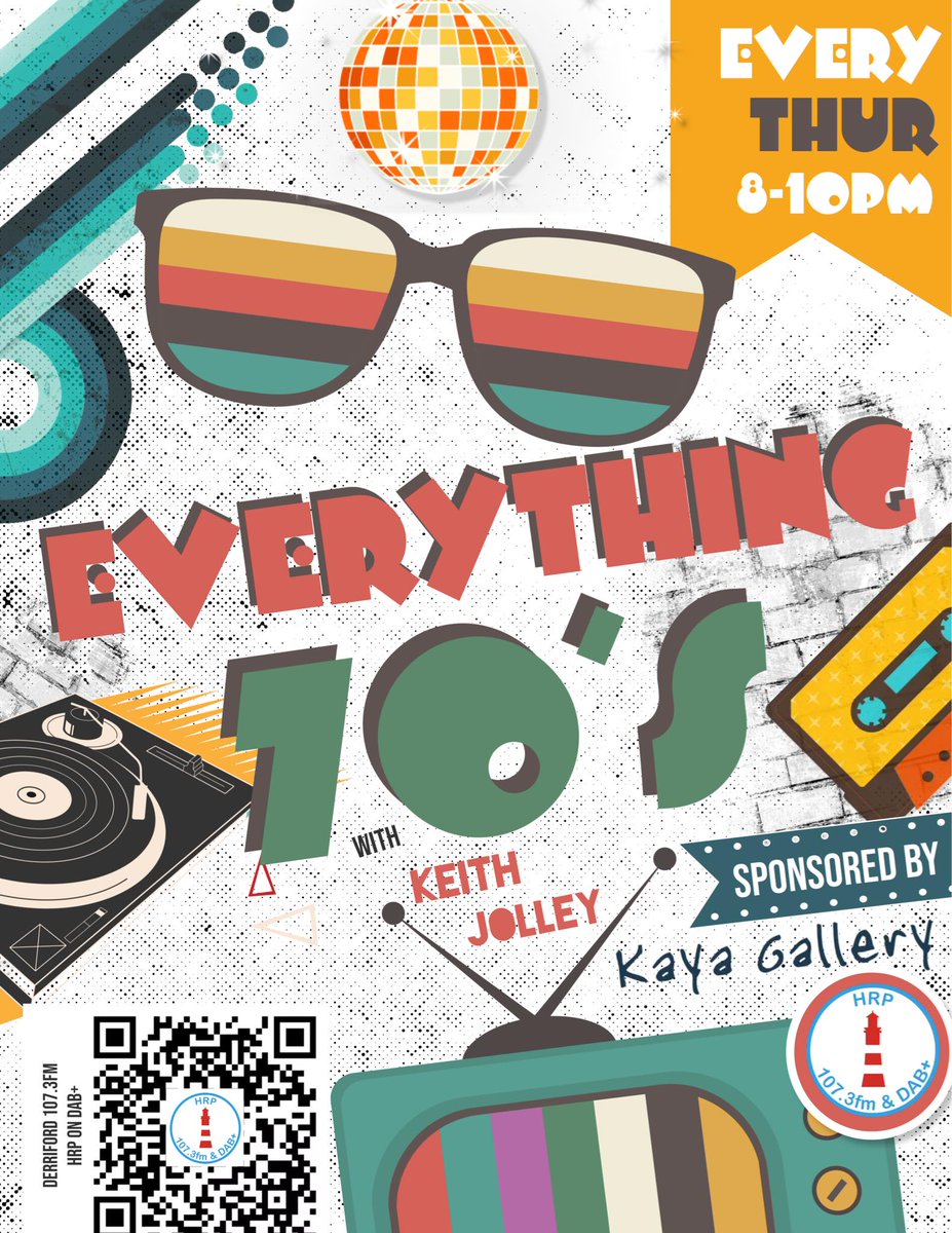 Tonight at 8pm Its Everything 70's All songs featured in the show tonight are in the charts in this week between 1970 and 1979 and there is a mystery year to find
DAB 107.3FM online smart speaker Tune In iPhone and Android apps and Radioplayer 
hrplymouth.org.uk