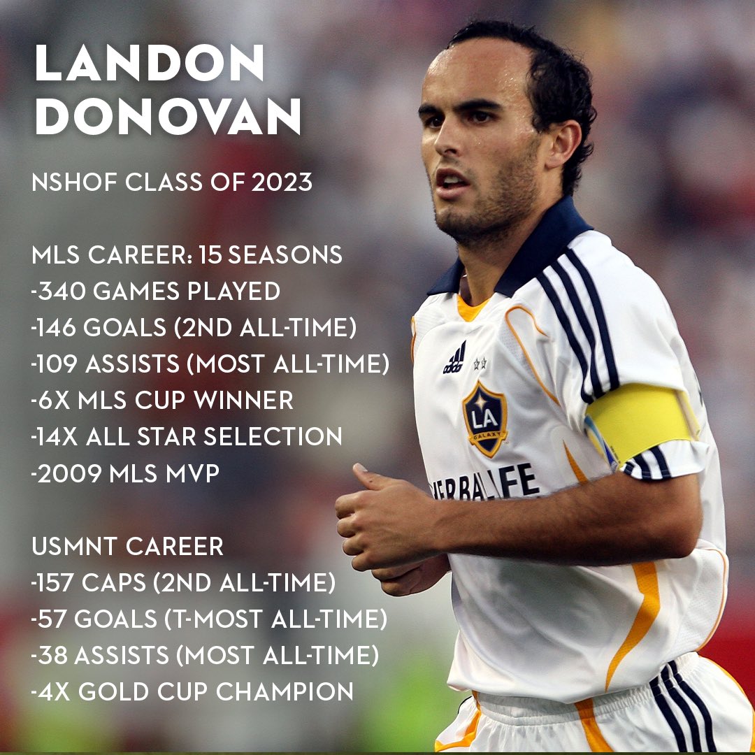 soccerhof's tweet image. They named the MVP after LD for a reason.
Spotlighting @landondonovan in this 30th season MLS Spotlight! 🏆6️⃣