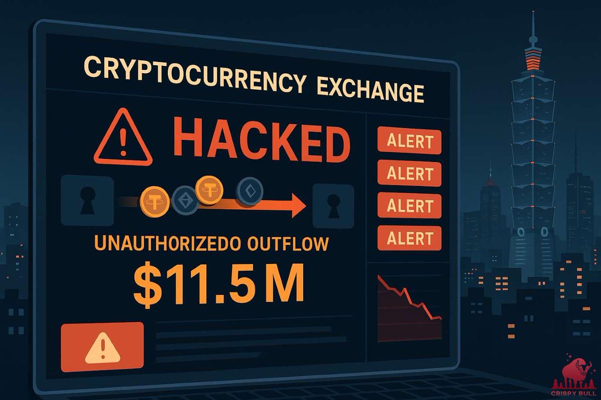 CrispyBull's tweet photo. 🔐 BitoPro has confirmed the hack.
Funds were stolen, but users won’t bear the loss.
After days of silence, Taiwan’s largest exchange has finally spoken.
👇 Details in the reply
#BitoPro #CryptoHack #ExchangeSecurity #CryptoNews https://t.co/UiCzRG6pb6