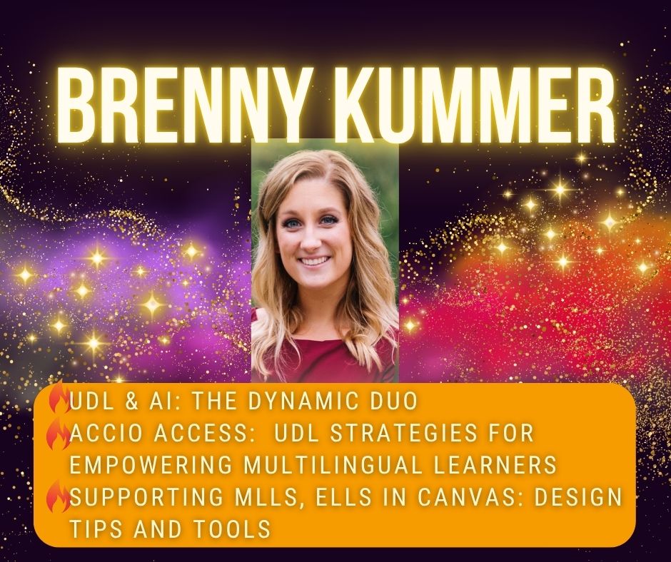 Lafayette Regional Summer of Learning (@lafayetteignite) on Twitter photo We’re thrilled to welcome Brenny back as one of our Spotlight Speakers! She is the Asst. Dir. of EdTech for Bartholomew Consolidated Schools and former social studies teacher. She has a passion for UDL & experience teaching in a full inclusion setting. Don't miss her sessions! We’re thrilled to welcome Brenny back as one of our Spotlight Speakers! She is the Asst. Dir. of EdTech for Bartholomew Consolidated Schools and former social studies teacher. She has a passion for UDL & experience teaching in a full inclusion setting. Don't miss her sessions!