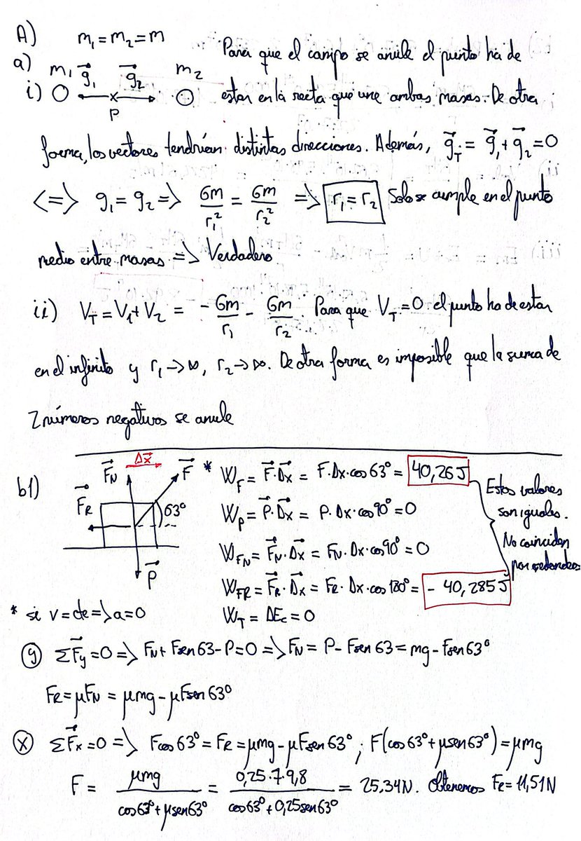 Magoex87's tweet photo. Solución examen física pevau Andalucía 2025 #pevau #física https://t.co/NP9ghAtYts