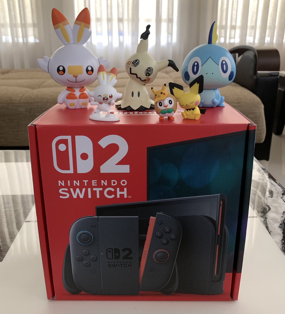 graycolorapple's tweet photo. 到家了。#Switch2 #nintendo #NintendoSwitch2 https://t.co/6AD3fzSZh3