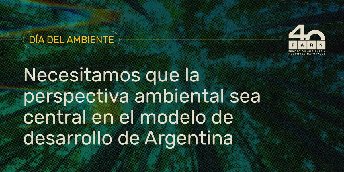 🌎Este #DíaDelAmbiente nos invita a mirar más allá de la efeméride.
 No podemos proyectar el futuro sin reconocer los logros alcanzados, ni los desafíos urgentes que enfrentamos.🌱 farn.org.ar/dia-mundial-de…

🧵Abrimos hilo 👇