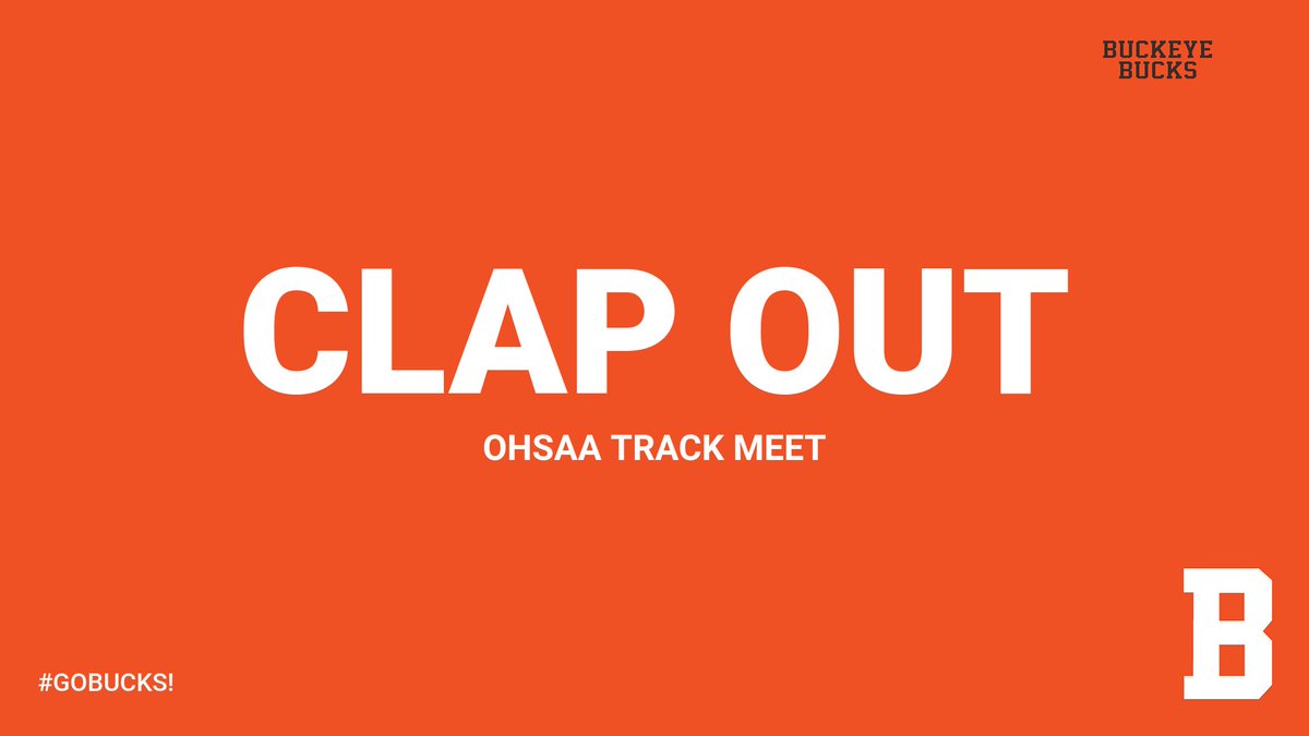BHSAthDep's tweet image. Join us at 10AM in front of the high school to clap out Dion and Ellen as they head to Columbus for the OHSAA State Championship Meet! Let’s send them off with Buckeye pride!