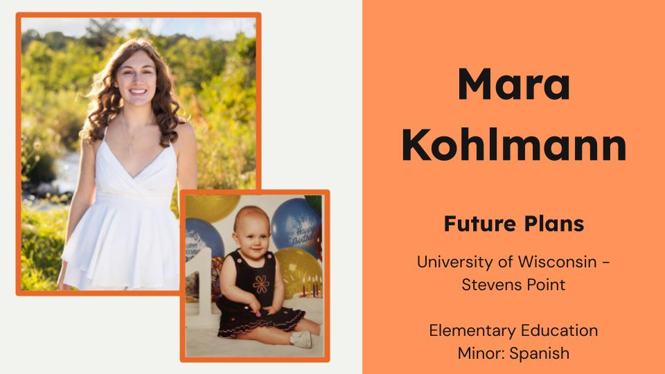 Meet PHS grad Mara Kohlmann, who plans to study elementary education at UW-Stevens Point! #25PHSpanthers