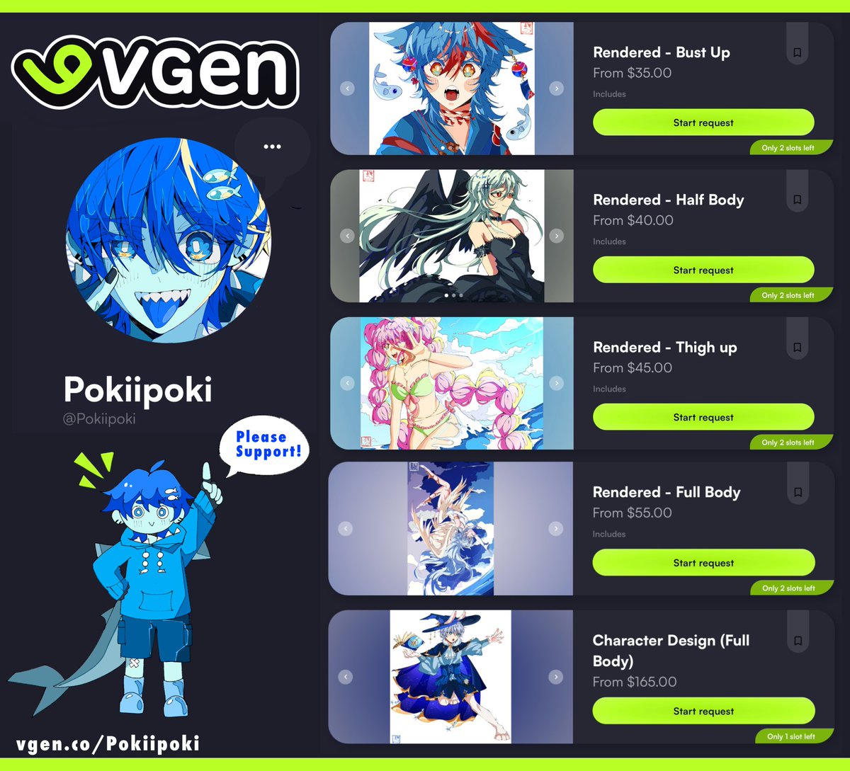 Poki (@pokii_poki) on Twitter photo My Commissions are open! Please check it out 💗 vgen.co/Pokiipoki
#VGen #VGenComm #VGenOpen
<a href="/_VGen_/">VGen ✨ comms made easy</a> My Commissions are open! Please check it out 💗 vgen.co/Pokiipoki
#VGen #VGenComm #VGenOpen
<a href="/_VGen_/">VGen ✨ comms made easy</a>