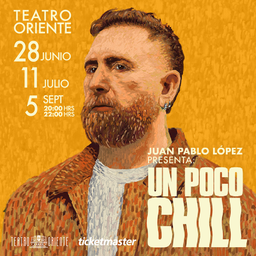 #SHOW Stand up comedy @lopezcomediante presenta - UN POCO CHILL. FECHAS: 28 de junio y 11 de julio (agotado). FECHA: 5 de septiembre - 20 y 22 hrs. Venta de entradas ticketmaster.cl o boletería del teatro. 30% descto #TarjetaVecino