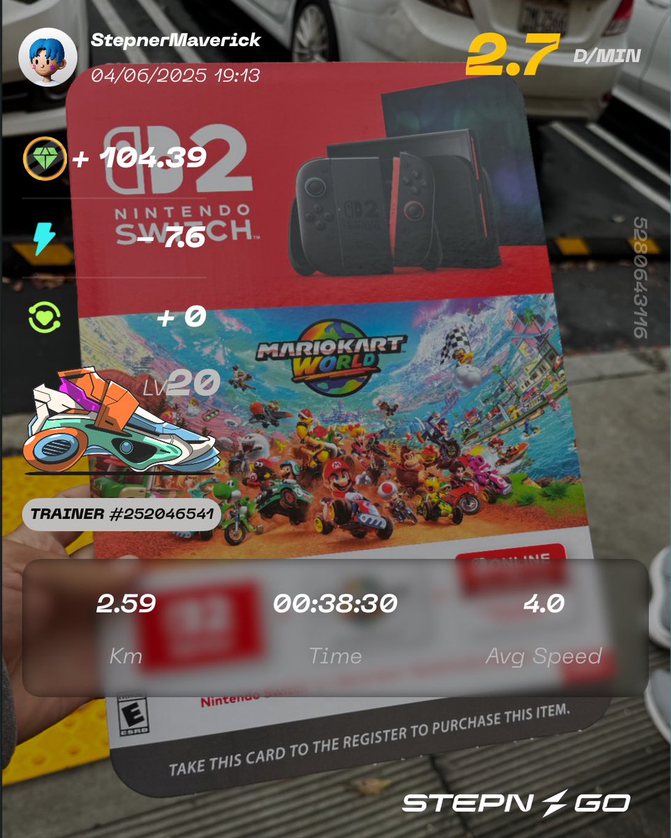 #STEPNGO

なんとか娘の誕生日🎁をゲット。

$CUDIS のエアドロで買えそうです🥰

USコストコ価格、$525 + 消費税です😅