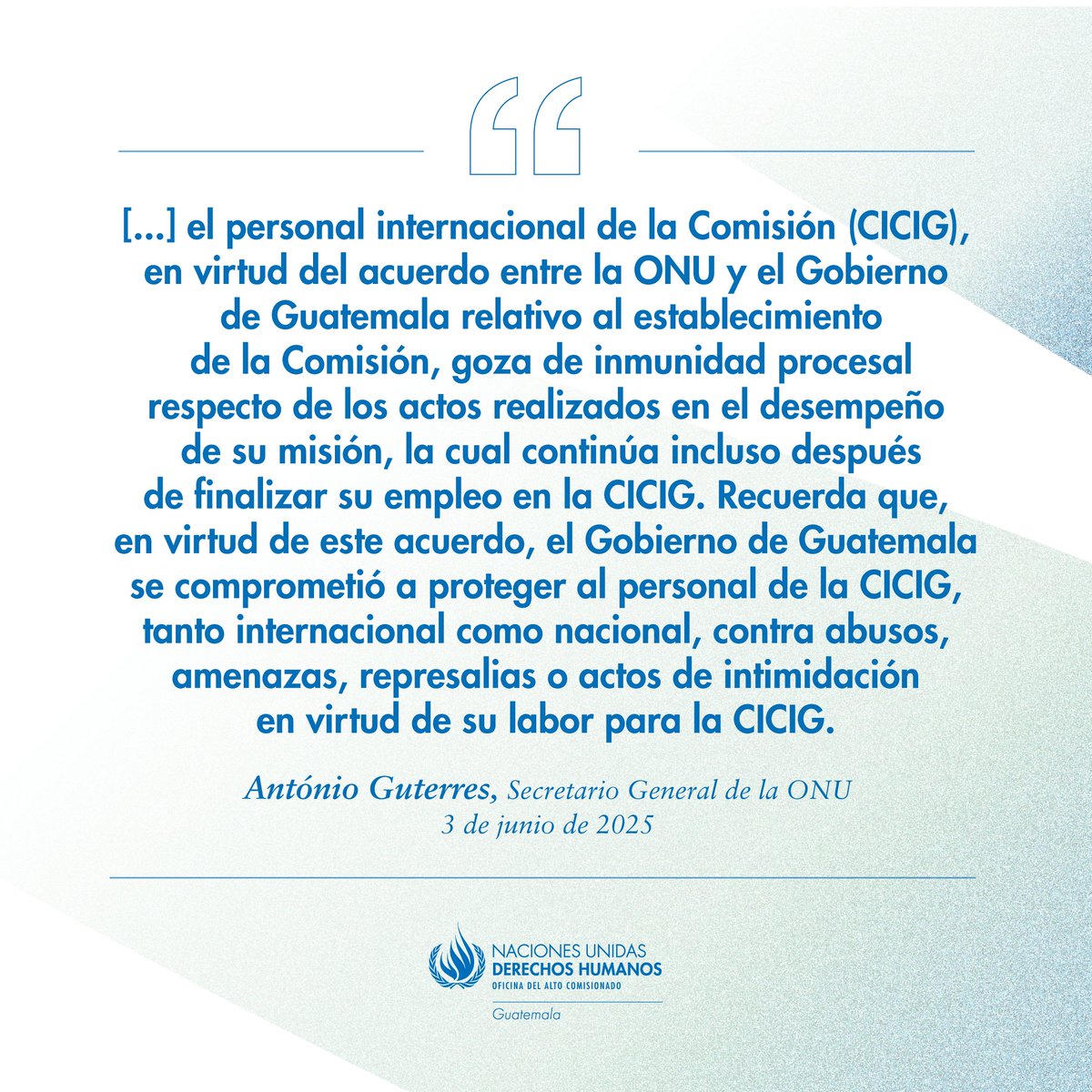 Ricigt (@ricigt1) on Twitter photo 🚨 <a href="/Oacnudh_GT/">OACNUDH Guatemala</a> advierte que la Sala Tercera de Apelaciones ⚖️ se extralimitó al ordenar capturas contra exfuncionarios de la #CICIG.
📛 Violó el principio de legalidad y asumió funciones que no le corresponden.
🧑⚖️ <a href="/volker_turk/">Volker Türk</a> denuncia persecución contra operadores de justicia y 🚨 <a href="/Oacnudh_GT/">OACNUDH Guatemala</a> advierte que la Sala Tercera de Apelaciones ⚖️ se extralimitó al ordenar capturas contra exfuncionarios de la #CICIG.
📛 Violó el principio de legalidad y asumió funciones que no le corresponden.
🧑⚖️ <a href="/volker_turk/">Volker Türk</a> denuncia persecución contra operadores de justicia y