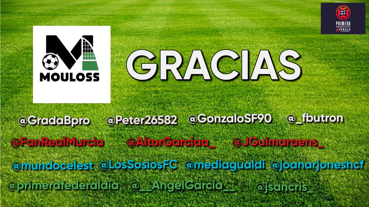 Mouloss's tweet photo. ✍️APUNTES 1ªFederación ⚽️

➡️Acabada ya la temporada 24/25 de Primera Federación toca hacer los análisis globales pertinentes (ya he empezado con los análisis de equipos que no juegan PO y no han descendido ) y felicitar a todos los fieles seguidores de esta bendita categoría 

También dar las gracias y alentar a mis cuentas referentes de esta categoría . Quiero darles visibilidad a su trabajo bien hecho , teniendo la misma pasión que yo por este fúbol de bronce , realizando una labor magnífica de una manera desinteresada para que estemos todos bien informados , perdón a los que he omitido pero hay muchos . Esta temporada 24/25 hemos perdido a muchos por ascender con sus equipos : @GViciano , @artu_garsan ...

ENHORABUENA CHICOS , seguimos informando 

GRACIAS 👇

🔝 @GradaBpro
🔝 @Peter26582 
🔝 @GonzaloSF90 
🔝 @_fbutron 
🔝 @FanRealMurcia
🔝 @AitorGarciaa_
🔝 @JGuimaraens_ 
🔝 @mundocelest 
🔝 @LosSosiosFC 
🔝 @mediagualdi y @canalbarakaldo 
🔝 @primerafedaldia
🔝 @__AngelGarcia__
🔝@joanarjoneshcf
🔝@jsancris_