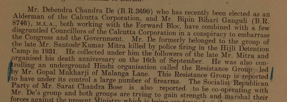 Anuj Dhar (@anujdhar) on Twitter photo Declassified Intelligence Bureau report from 1947 reveals a connection between the man who saved Kolkata and Subhas Chandra Bose's party. "Gopal Mukharji of Malanga Lane" is Gopal Patha. Forgotten in his home state, he has now become a cult figure across the nation. <a href="/monidipadey/">Monidipa Bose - Dey (মণিদীপা)</a> Declassified Intelligence Bureau report from 1947 reveals a connection between the man who saved Kolkata and Subhas Chandra Bose's party. "Gopal Mukharji of Malanga Lane" is Gopal Patha. Forgotten in his home state, he has now become a cult figure across the nation. <a href="/monidipadey/">Monidipa Bose - Dey (মণিদীপা)</a>