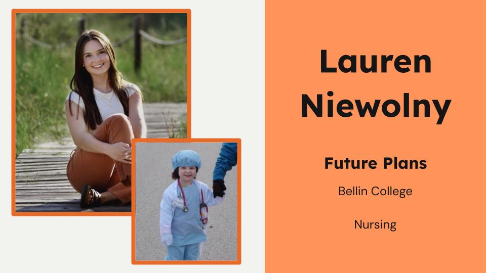 Meet PHS grad Lauren Niewolny, who plans to study nursing at Bellin College! #25PHSpanthers