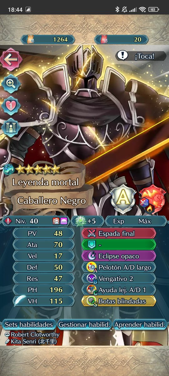 Lets go!!! El caballero Negro Leyenda.🗡️