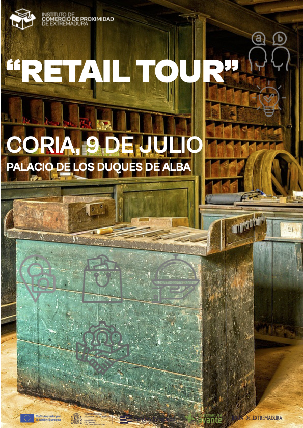 #RetailTour

Extremadura Avante organiza este lunes 9 de junio en #Coria "Retail Tour" un programa para empresarios de #comercio #hostelería #turismo.
Experiencias, formación, networking, resolver retos.
#ventas
#mercado 
#Clientes
Inscripciones: extremaduraavante.es/events/retail-…