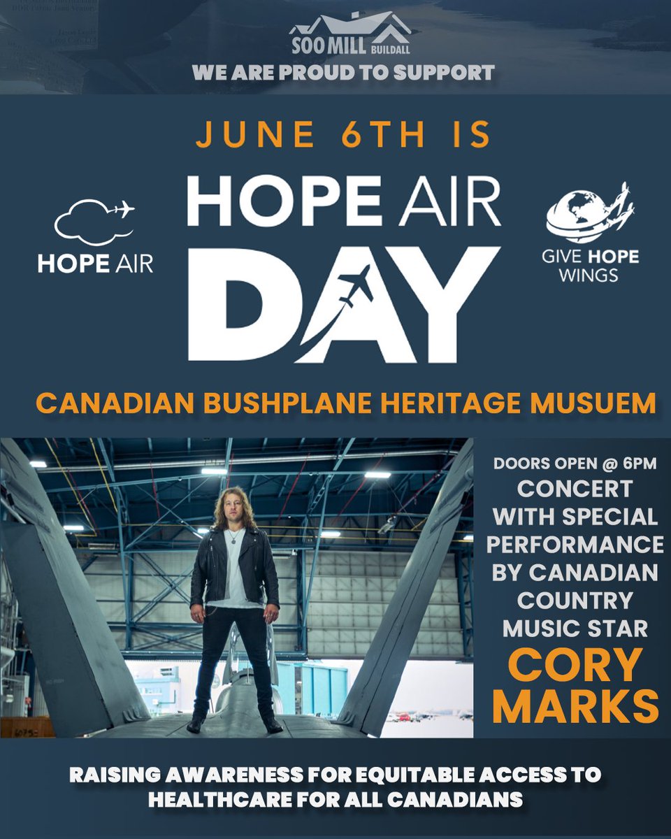 Soo Mill is proud to support Hope Air Day here in Sault Ste Marie! Learn more at hopeair.ca/hopeairday <a href="/HopeAir/">Hope Air</a>