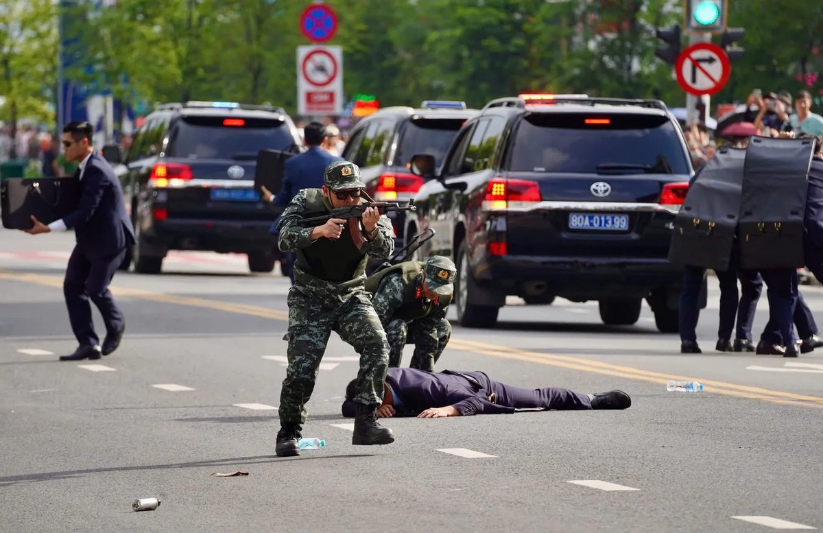 VPA_Soldier's tweet image. VIP protection rehearsal
