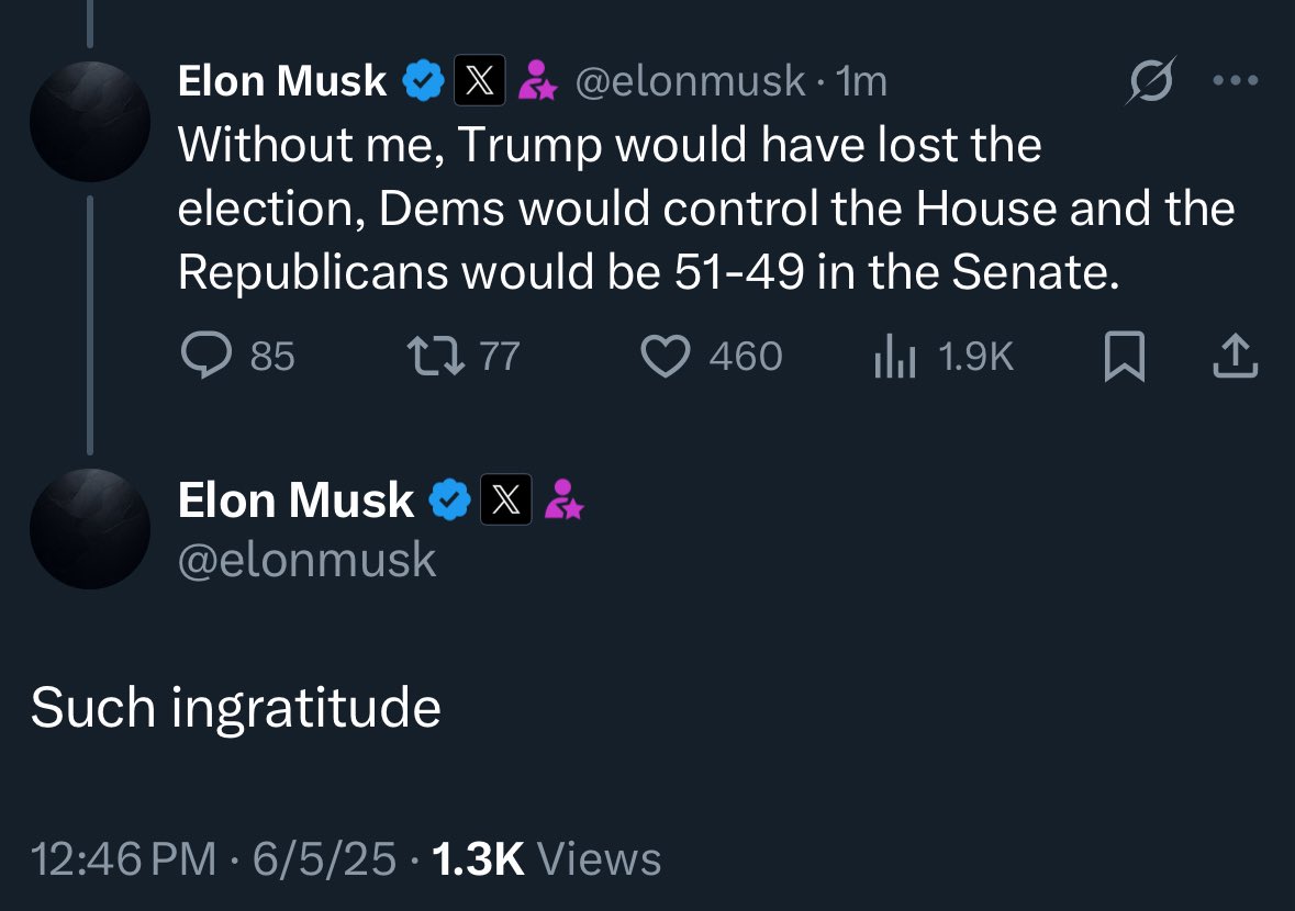 I think the break up is actually here