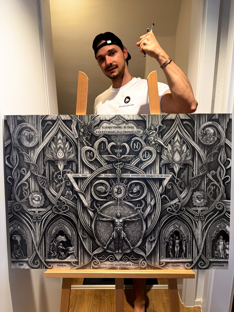I’ve made it again!

Another large format pencil drawing is finally finished after roughly 300 hours of meticulous drawing spread across the past 4 months!

'#Bitcoin - Elevation of Consciousness' is a piece with much deeper message than one would expect and plenty of symbolism