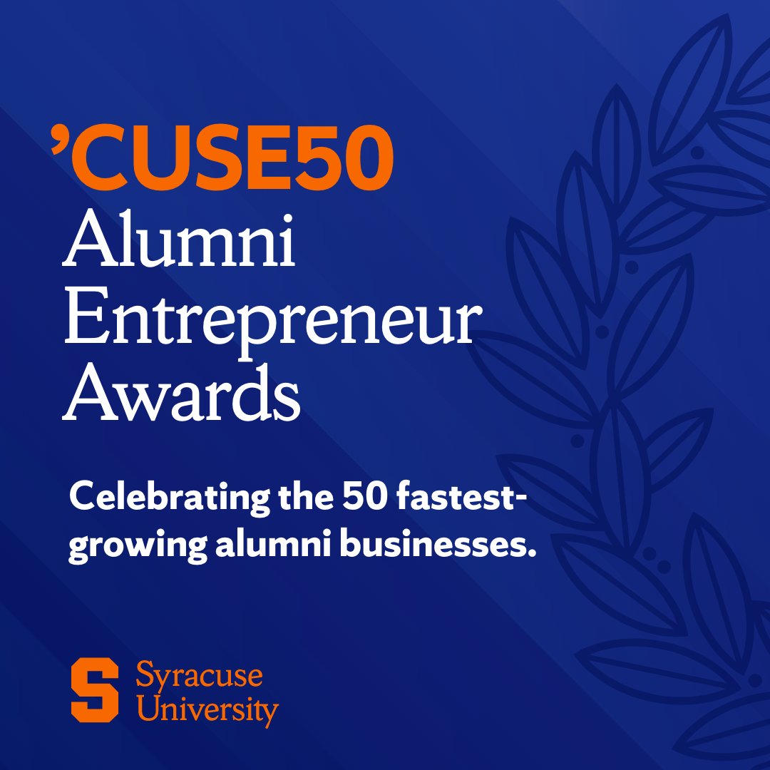 Falk College (@sufalkcollege) on Twitter photo #CUSE50 returns this year! <a href="/SyracuseU/">Syracuse University</a> and <a href="/SUAlums/">Syracuse University Alumni🍊</a> will celebrate some of our most successful Orange business leaders on Nov. 13. 🍊Applications are open NOW!
➡️ Learn more and apply today: cuse50.syr.edu #CUSE50 returns this year! <a href="/SyracuseU/">Syracuse University</a> and <a href="/SUAlums/">Syracuse University Alumni🍊</a> will celebrate some of our most successful Orange business leaders on Nov. 13. 🍊Applications are open NOW!
➡️ Learn more and apply today: cuse50.syr.edu