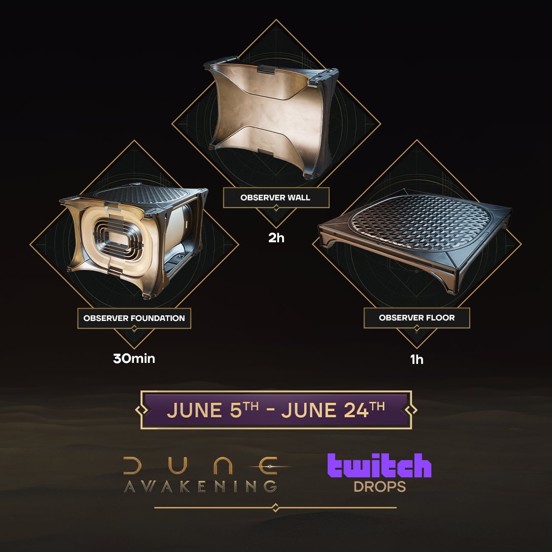 Live with Dune Gameplay day 1. We have drops so come say hi or lurk. 
twitch.tv/crabbytron
#DuneAwakening6月5日先行アクセス開始