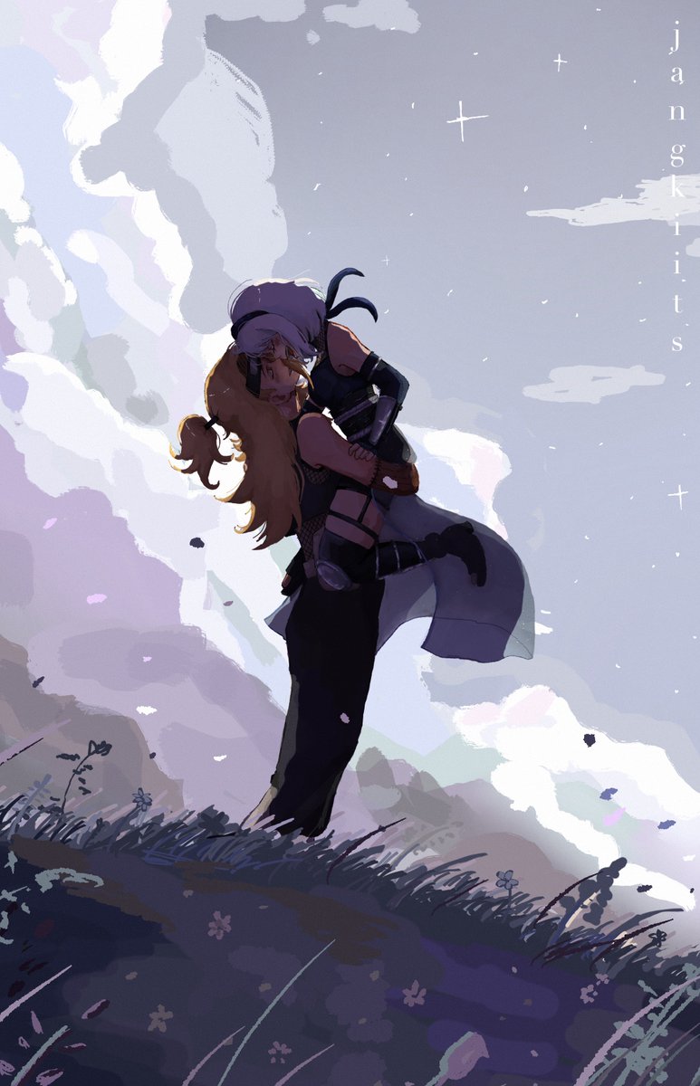 jangkiits's tweet image. I love drawing skies and fields so much QwQ