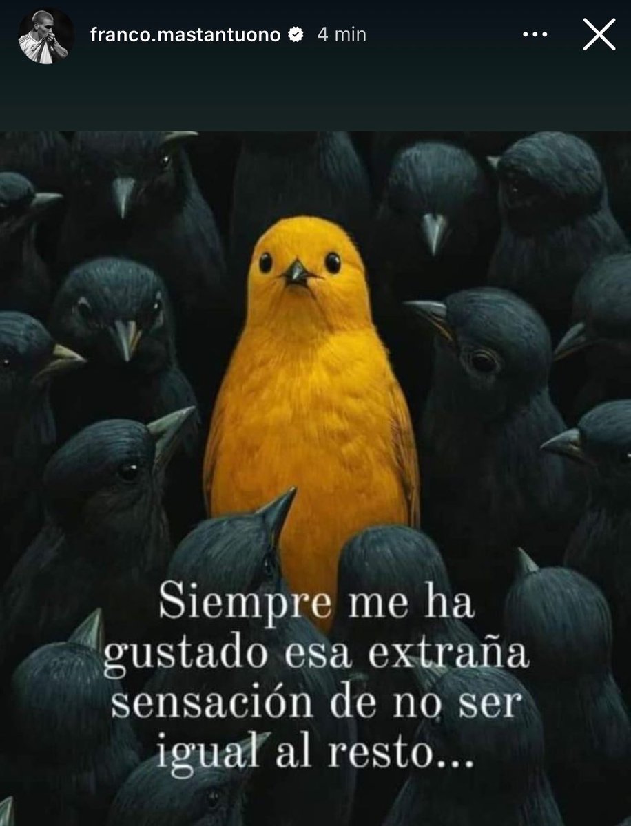 🇦🇷👀¿Guiño al Real Madrid? 

📲 Franco Mostratuano en sus historias de Instagram