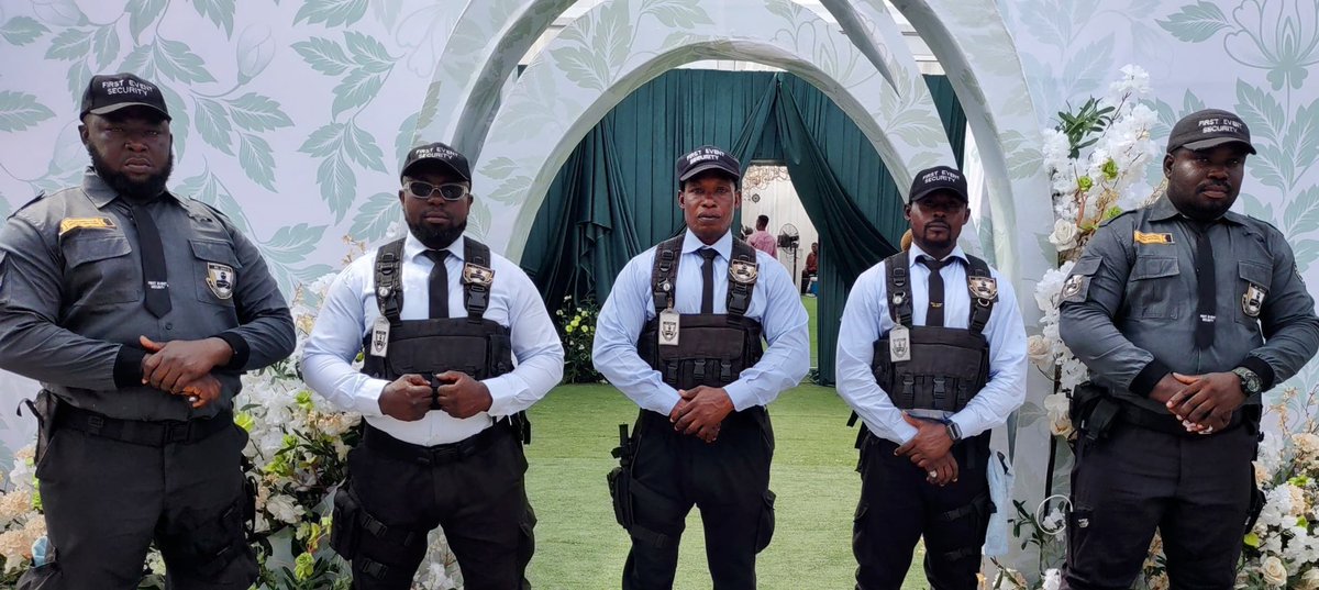 When You Need Expert Security Guards, First event Security Company Have You Covered.

Whether you need unarmed security Personnel,  event security or Airport pickup Security we remains the best option.

SAFETY FIRST - SAFETY ALWAYS

Contact 
+2348171360602
