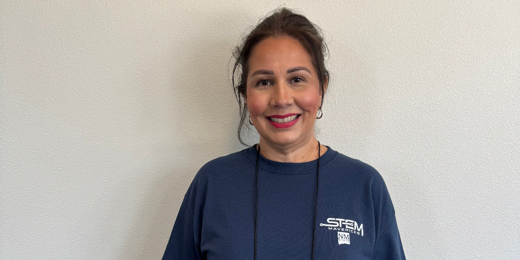 PSLNMState's tweet image. We’re excited to recognize the amazing teachers at this year’s STEM Mavericks Summer Camp. Next up: Ms. Claudia Arreola! A financial literacy teacher at @STHSWarriors, Ms. Arreola is eager to expand her skills in engineering, coding, and AI. @GadsdenISD_NM @DODCDAO