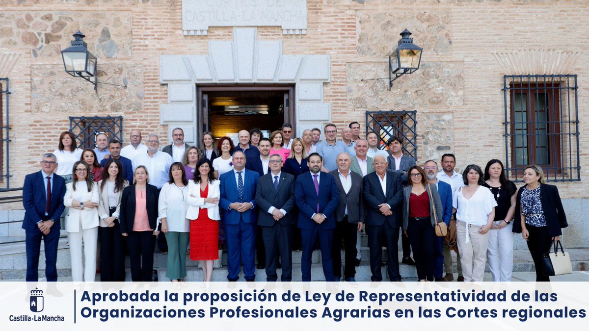 Consejería de Agricultura, Ganadería y Des. Rural (@agriculturaclm) on Twitter photo 🌾La nueva Ley de Representatividad de las Organizaciones Profesionales Agrarias dará un paso necesario hacia la modernización y legitimación del diálogo entre el sector y la Administración
✅ Aprobada hoy en las <a href="/cortesclm/">Cortes de Castilla-La Mancha</a>
ℹ️ castillalamancha.es/node/403160
#CLM 🌾La nueva Ley de Representatividad de las Organizaciones Profesionales Agrarias dará un paso necesario hacia la modernización y legitimación del diálogo entre el sector y la Administración
✅ Aprobada hoy en las <a href="/cortesclm/">Cortes de Castilla-La Mancha</a>
ℹ️ castillalamancha.es/node/403160
#CLM