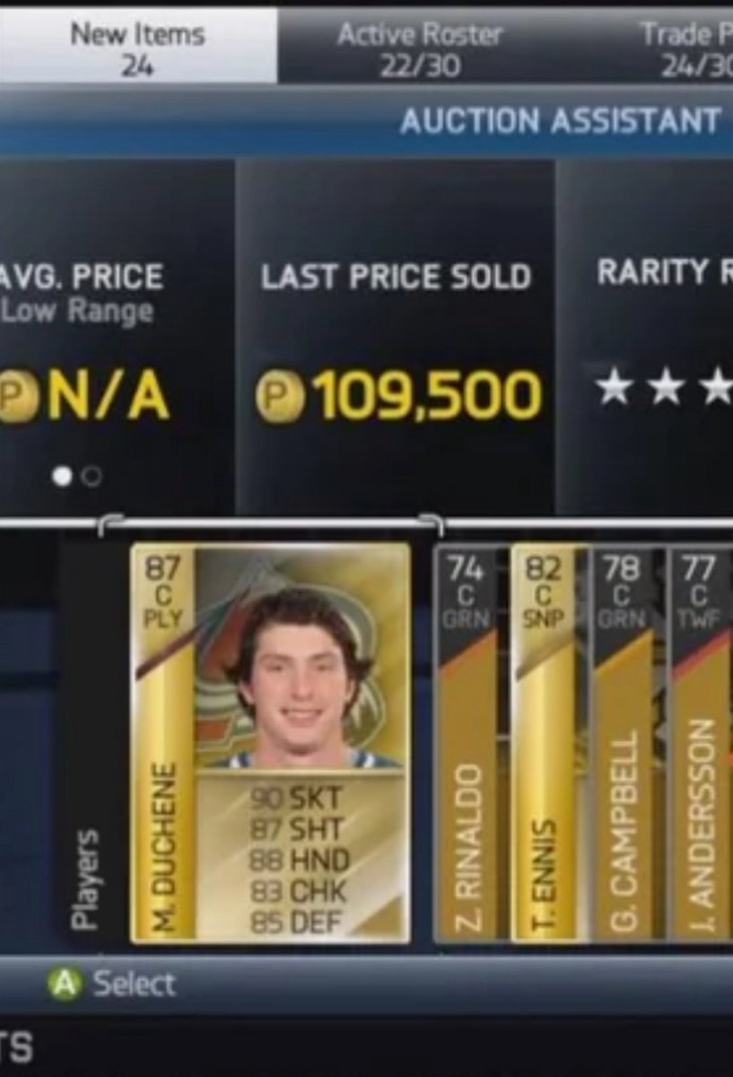 xTechHockey's tweet photo. Good morning to Matt Duchene’s NHL 14 HUT base card and nobody else. https://t.co/2OKbrlM18n