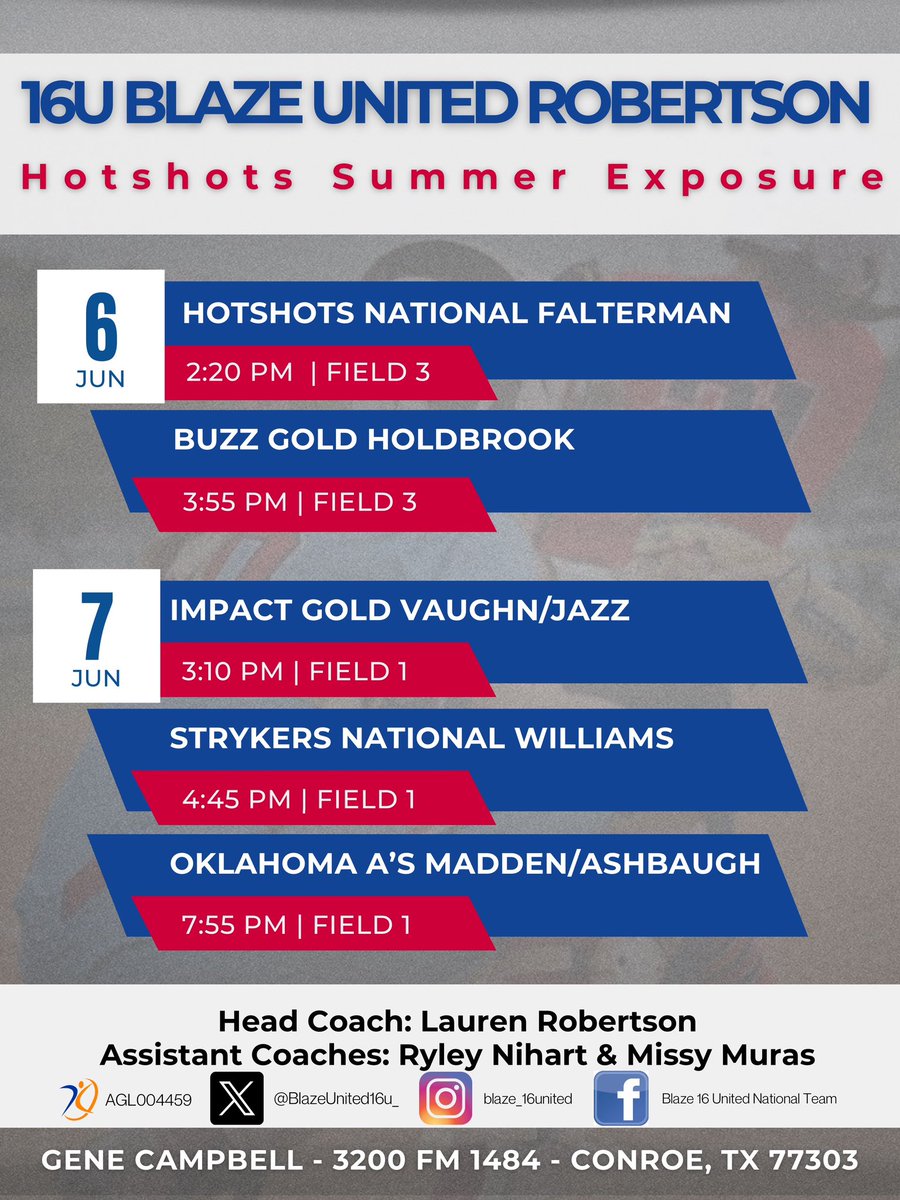 <a href="/ULM_Softball/">ULM Softball</a> <a href="/molly_fichtner/">Molly Fichtner</a> <a href="/da_shipley99/">Daniel Shipley</a> Hope to see you in Conroe!