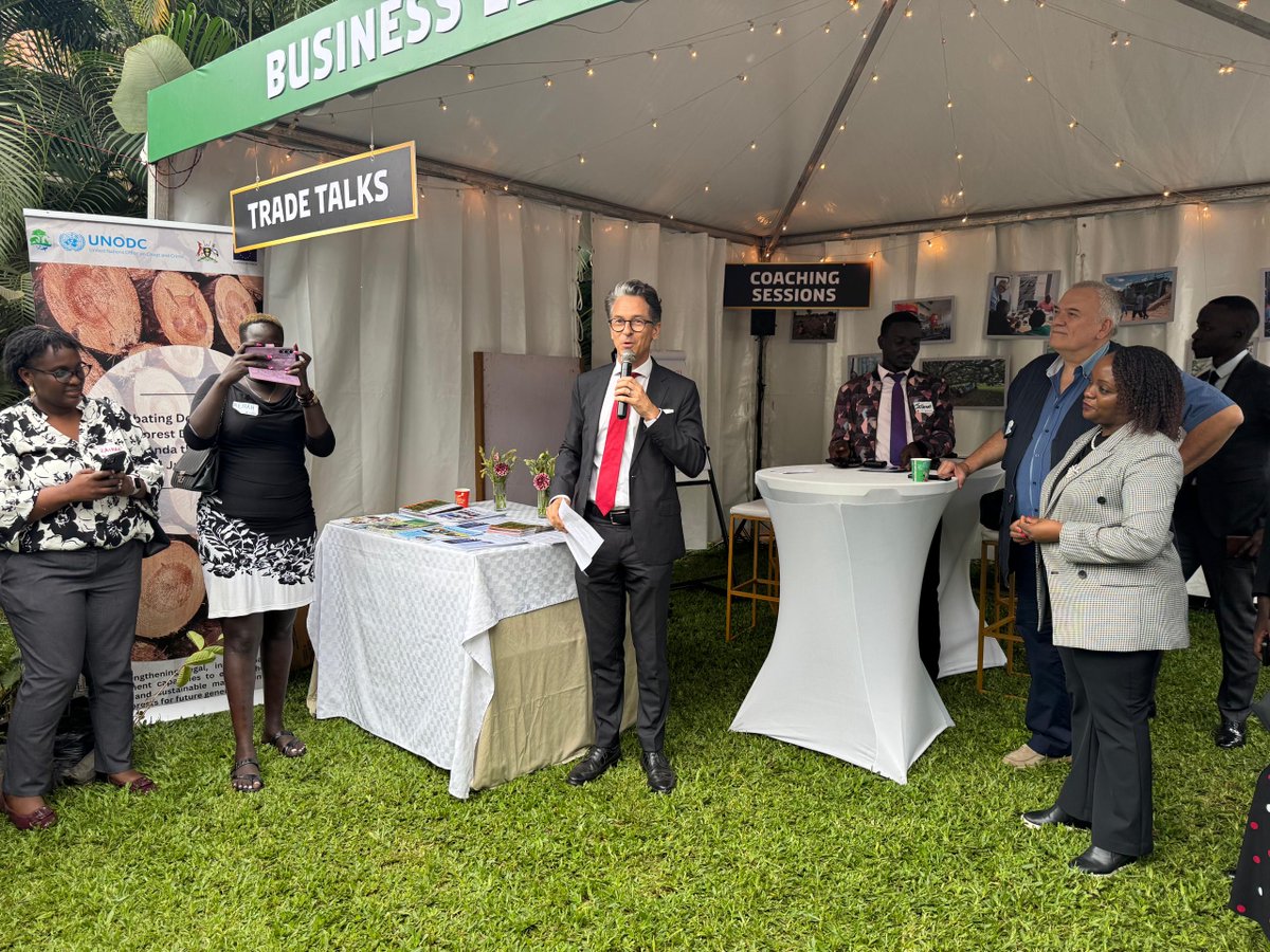 Marking #WorldEnvironmentDay2025 at the #DKUGPartnershipDay with Tree Planting! 🌱

We were honoured to host H.E. <a href="/DKAmbUganda/">Signe Winding Albjerg</a> &amp; H.E. <a href="/JanSadek/">Jan Sadek</a> at the <a href="/UNODC/">UN Office on Drugs & Crime</a> in 🇺🇬 exhibition stall, where we showcased our impact through key publications.