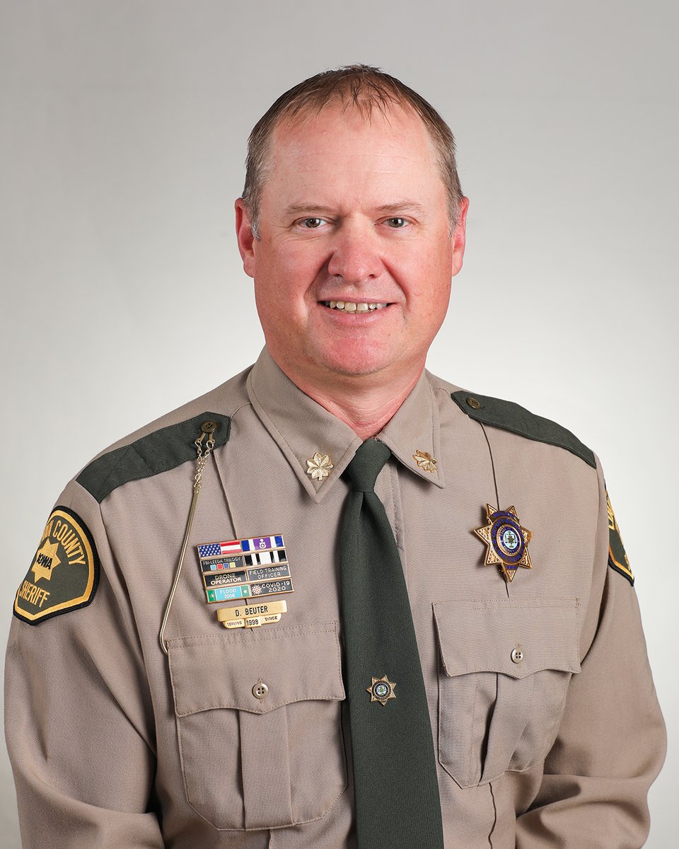 Congratulations to Dave Beuter! He was recently promoted to Second Deputy-Major and will serve as our next Jail Administrator in the Correctional Center. A 27-year veteran of the LCSO, as a Captain he was previously the Jail's Assistant Jail Administrator.