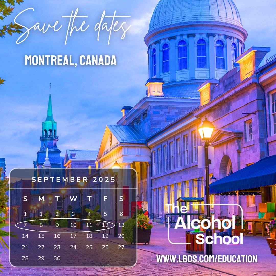 The Alcohol School in Montreal is back this September!
Mark your calendars for cutting-edge insights, expert speakers, and unmatched networking in the world of distilled spirits and fuel ethanol.

Visit ww.lbds.com/education for more details on the agenda and registration!