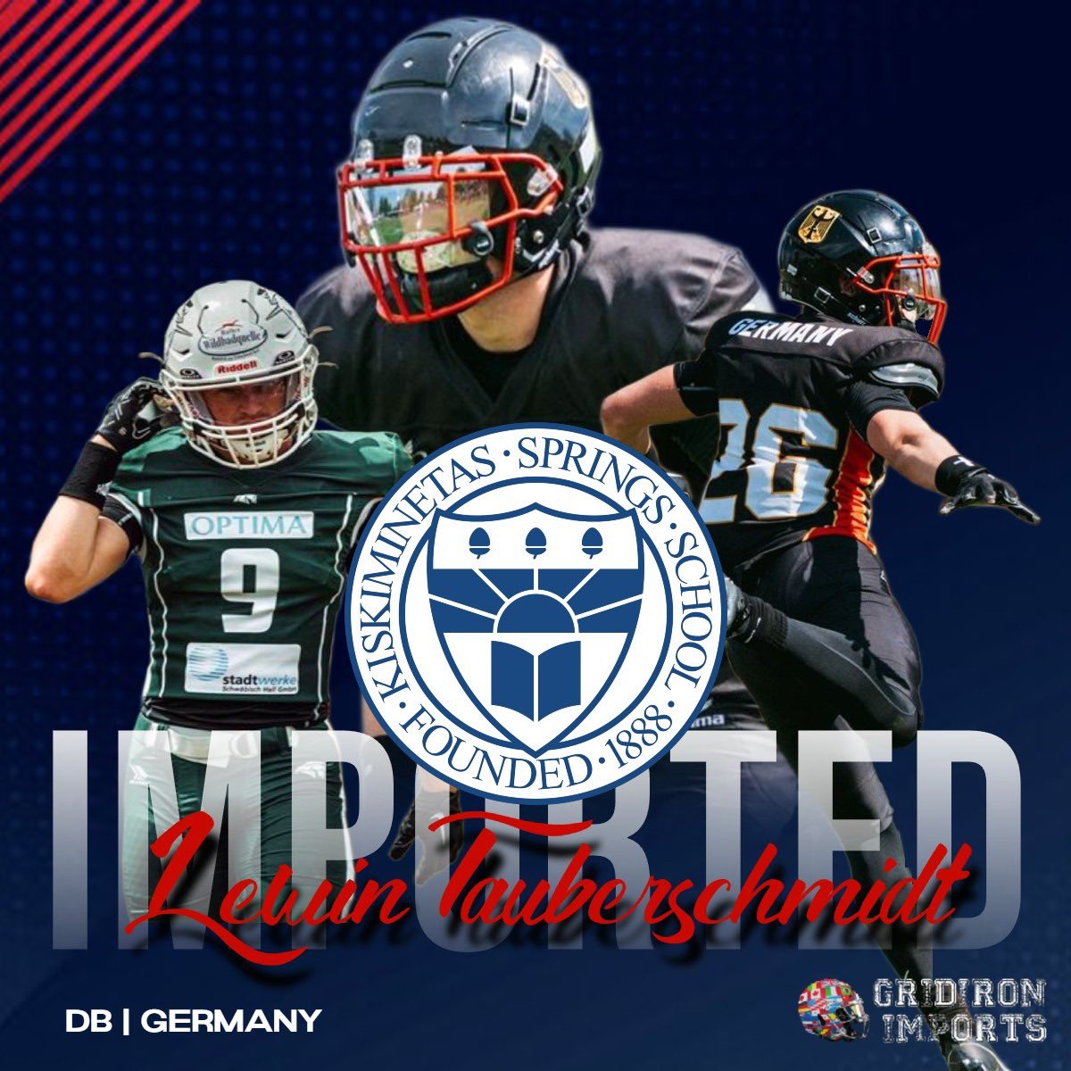 Gridiron Imports Foundation (@gridironimports) on Twitter photo <a href="/TheKiskiSchool/">The Kiski School</a> in Pennsylvania has landed itself a rangy and athletic standout defensive back from Germany with <a href="/lewintbs/">Lewin Tauberschmidt</a>! Lewis will post grad at Kiski and make a major impact on their defensive backfield this fall!
<a href="/kiskiprepfb/">Kiski Football</a> <a href="/CoachSmetanka/">Aaron Smetanka</a>
<a href="/KiskiAthletics/">Kiski Athletics</a> <a href="/TheKiskiSchool/">The Kiski School</a> in Pennsylvania has landed itself a rangy and athletic standout defensive back from Germany with <a href="/lewintbs/">Lewin Tauberschmidt</a>! Lewis will post grad at Kiski and make a major impact on their defensive backfield this fall!
<a href="/kiskiprepfb/">Kiski Football</a> <a href="/CoachSmetanka/">Aaron Smetanka</a>
<a href="/KiskiAthletics/">Kiski Athletics</a>