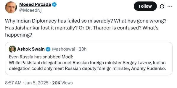 qureshik74's tweet photo. Dear India,
Please hire Moeed as a consultant. He doesn’t have a job and he most probably never will.
He is a liar, a conman, and a horrible strategist. But since you guys have a $4T economy, and you’re super rich, you can take him and pay him etc.
Please Na
regards
Pakistan https://t.co/FDnGgtMJDq