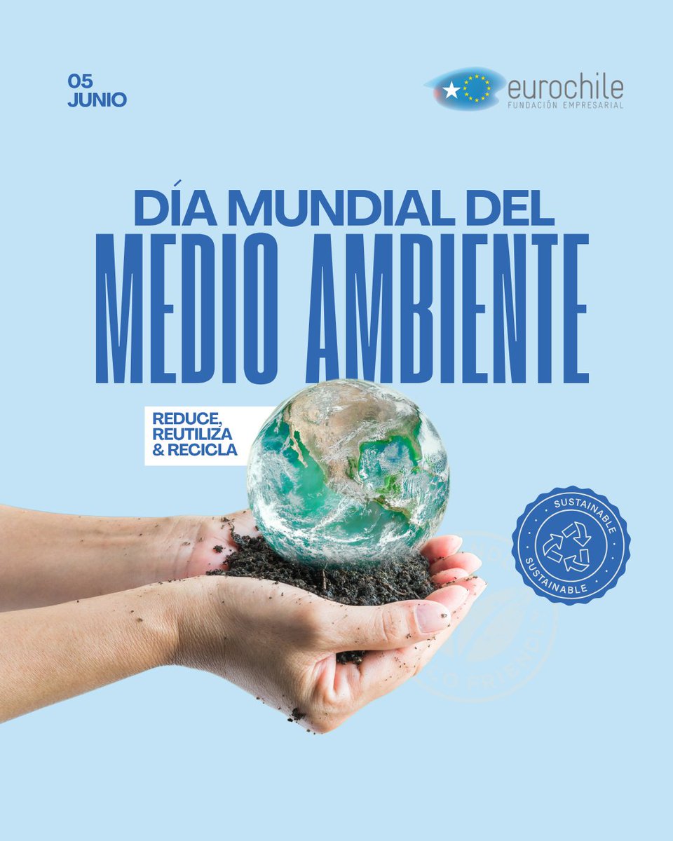 🌍 Hoy conmemoramos el Día Mundial del Medio Ambiente 🌱

Adoptar prácticas circulares, reducir el impacto ambiental y fomentar la innovación verde no es solo una responsabilidad, es una oportunidad para construir un futuro más sostenible y resiliente.

#MedioAmbiente #Eurochile