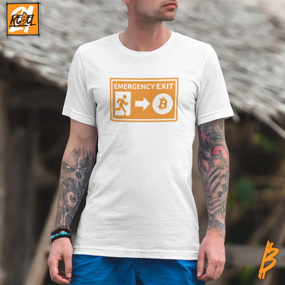 Show 'em where the emergency exit is!

#bitcoin #emergencyExit #21rebel