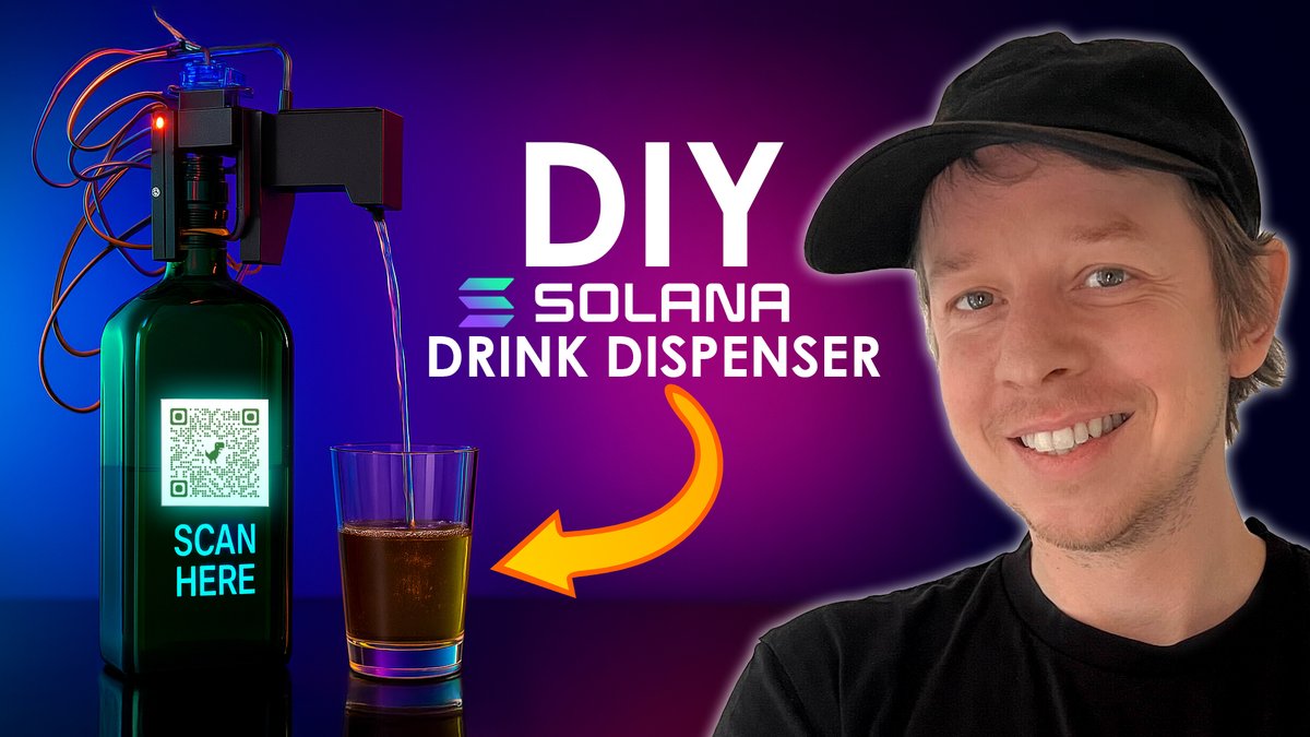 The new DePin iot video is finally ready! Everyone can now built their own <a href="/solana/">Solana</a> drink dispenser. The Lemonade stand of Web3. 🍋 👇