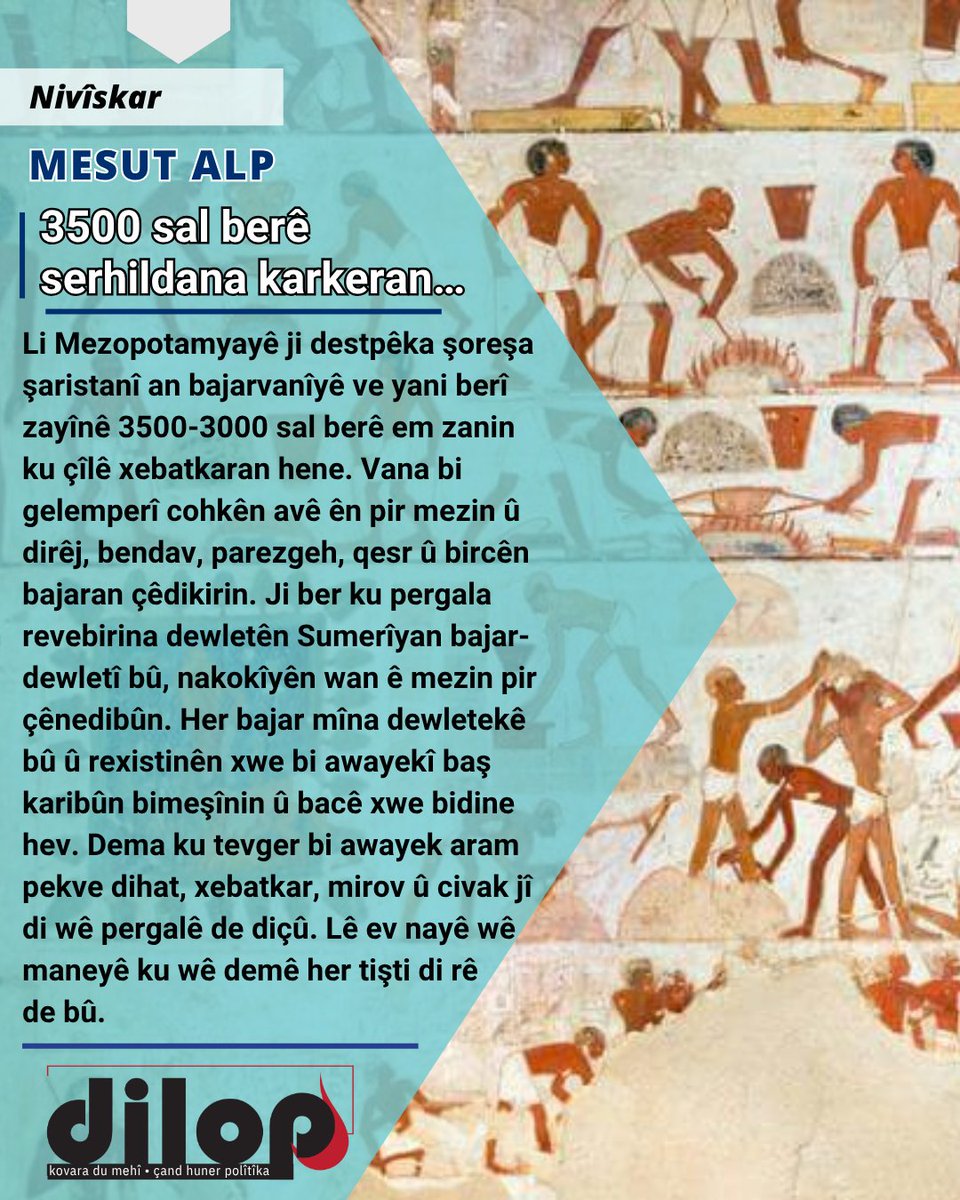 3500 sal berê serhildana karkeran…

✍️MESUT ALP

🔗kovaradilop.net/2025/05/15/350…