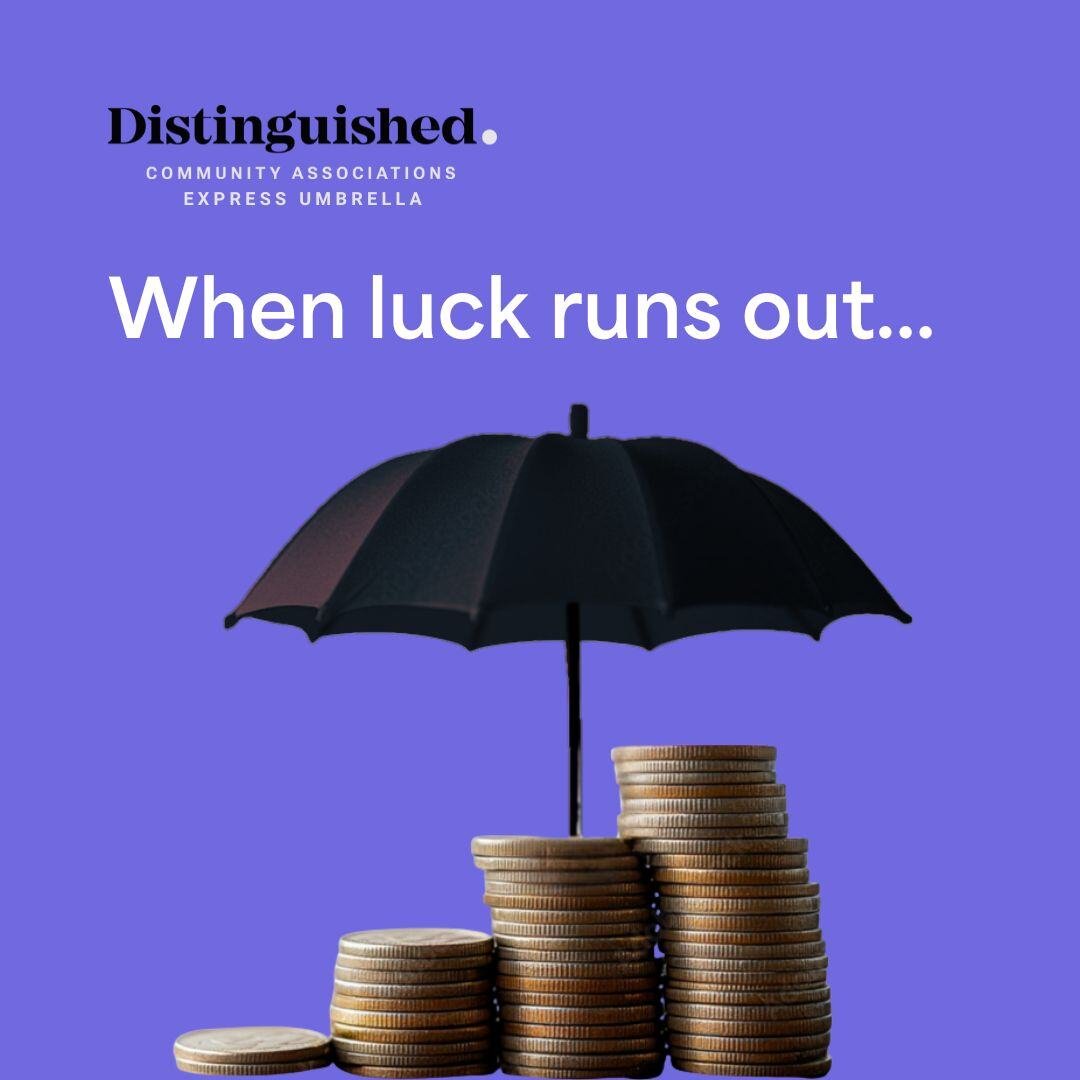 DistinguishedPG's tweet image. When your luck runs out, the right Umbrella coverage makes all the difference. Be prepared for the unexpected with our Express Community Associations Umbrella insurance.

Learn more on our website: hubs.li/Q03pY0Ft0 

#communityassociations #umbrellainsurance #hoainsurance