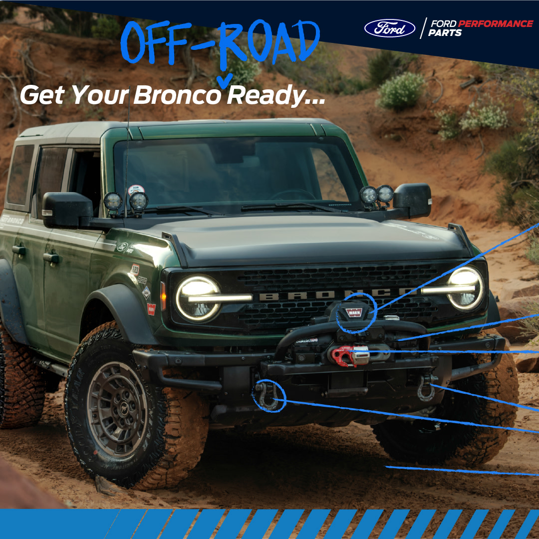 FordRacing's tweet photo. Get your Bronco off-road ready with the the full line up of Ford Performance Parts by @warnindustries accessories!
#FordPerformanceParts #WARNequipped https://t.co/4I3HSRyTZl