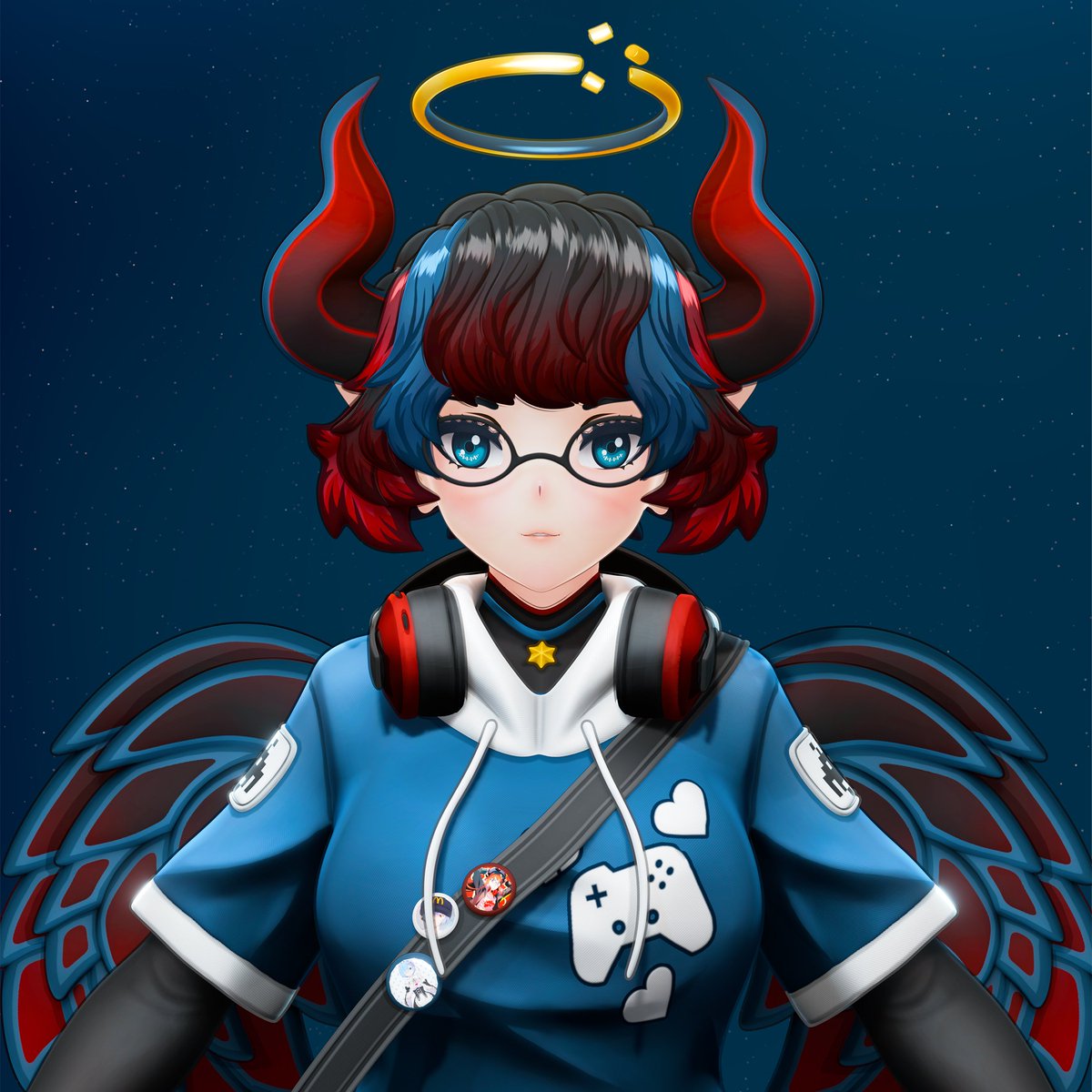 PhoeniX_QwQ's tweet photo. I'm working on blendshapes right now.
I'll post some renders and work-in-progress shots soon!
#VRChat #Vtuber #3DMode #Blender https://t.co/2SmppYk9GV