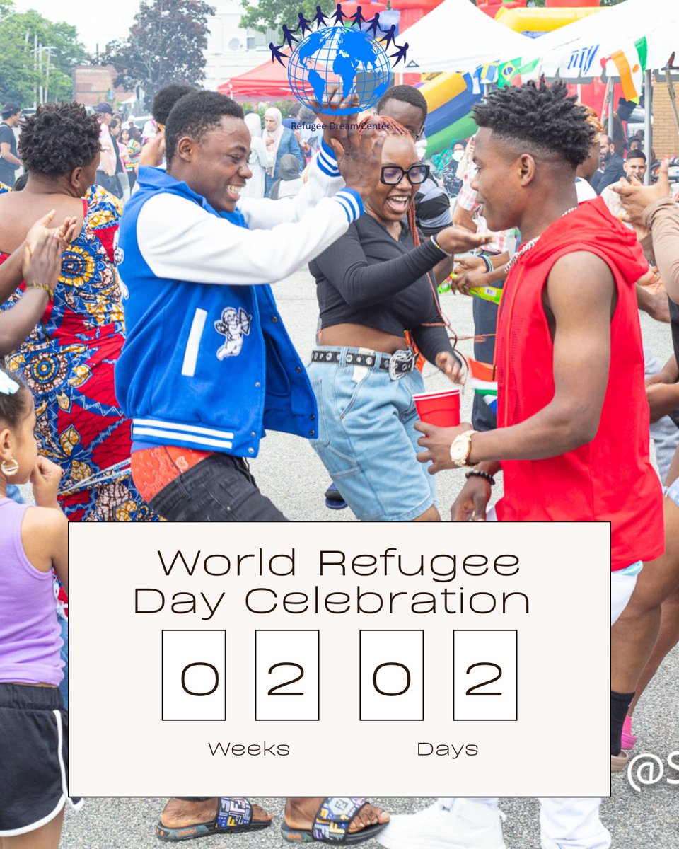 RefugeeDream's tweet image. We are almost two weeks away from the 2025 World Refugee Day Celebration at RDC! Mark your calendars to come enjoy the food, music, and performances. We still need of volunteers, if you would like to help out please email info@refugeedreamcenter.org or call 401-300-0544.