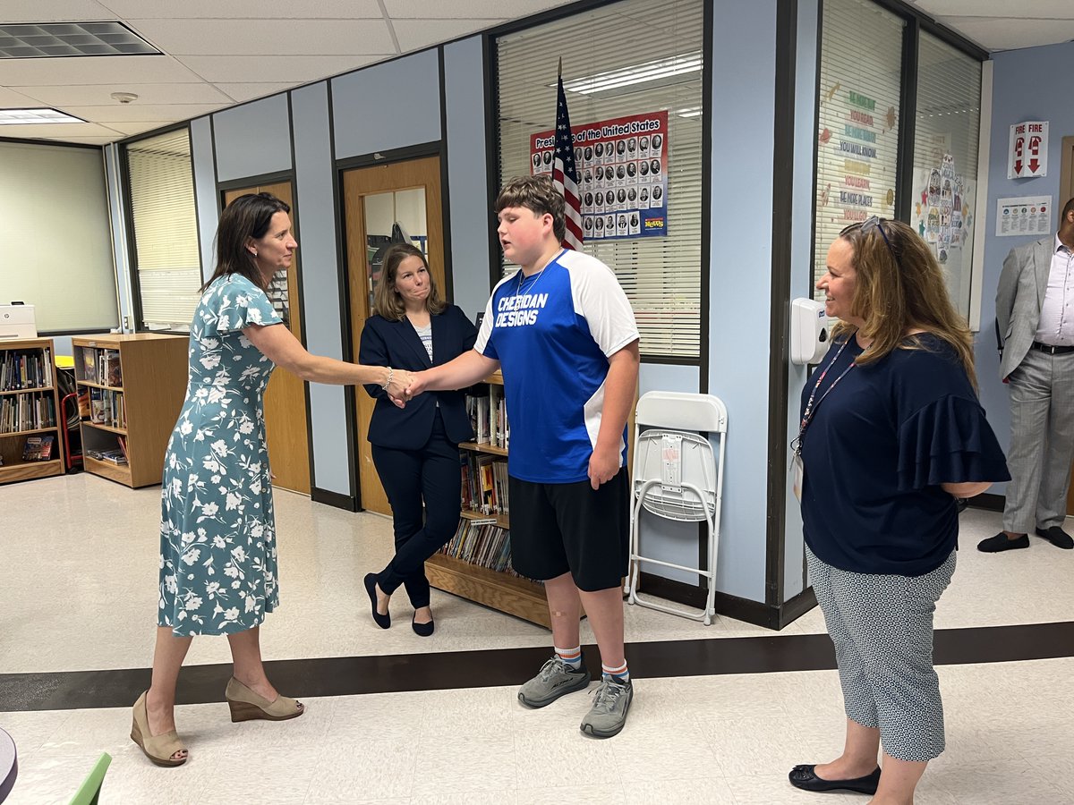 Today we had the pleasure of welcoming NYSUT President Melinda Person to our campus! She and her team were impressed by our CTE and special ed programs!