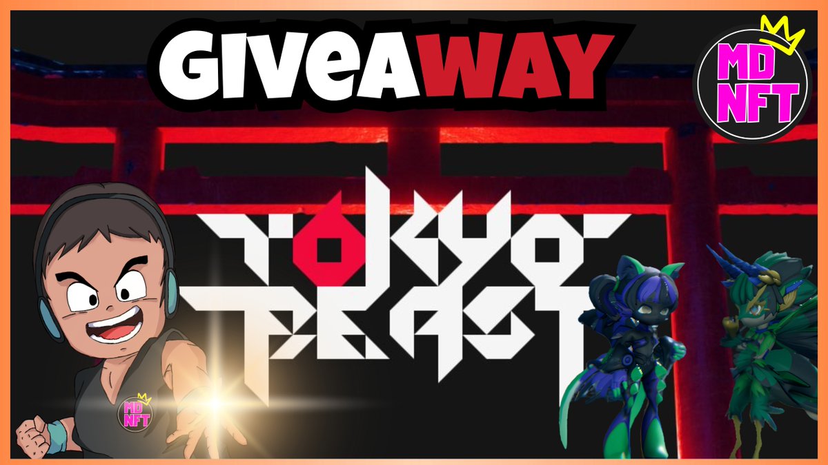 🍀 𝕋𝕆𝕂𝕐𝕆 𝔹𝔼𝔸𝕊𝕋 𝔾𝕚𝕧𝕖𝕒𝕨𝕒𝕪 🍀

💎TOKYO BEASTS Early Access is happening with $160,000 in prizes.

🔸You don't want to miss out on this amazing game
<a href="/TOKYOBEAST_EN/">TOKYO BEAST</a>  <a href="/Immutable/">Immutable</a> 

🏆 3 winners i access code each

✅To participate is simple and easy 👇

1️⃣Follow